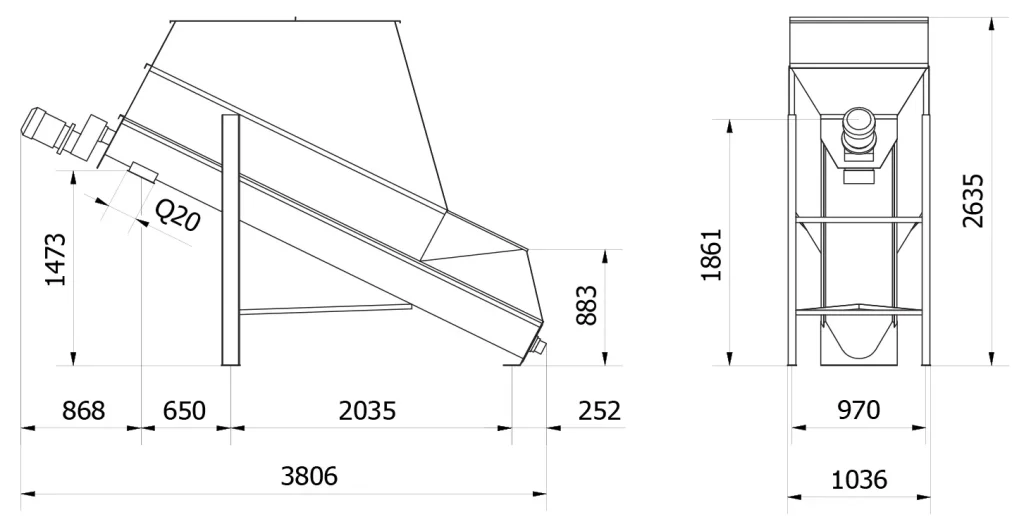 Diagonální míchačka SKIOLD UniMix 1000